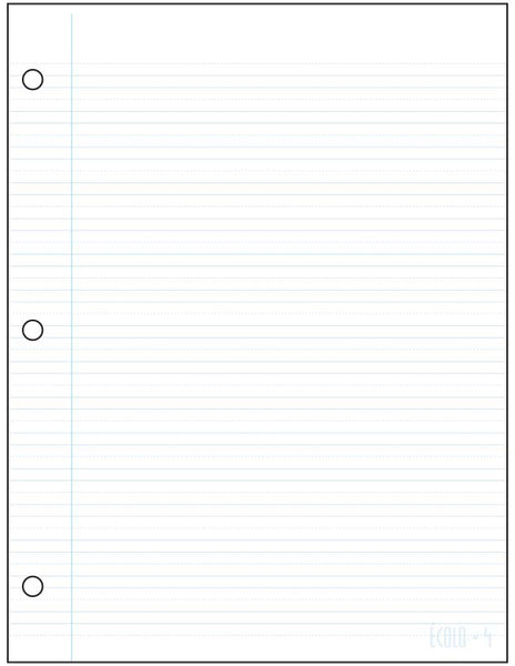 Standard interlined-dotted notepad Écolo # 4