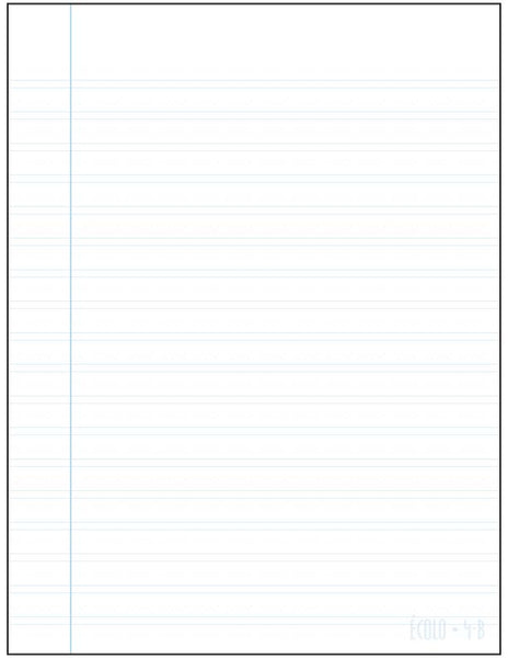 Standard interlined-dotted notepad Écolo # 4B