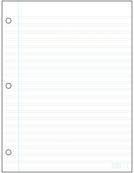 Standard interlined notepad Écolo # 5