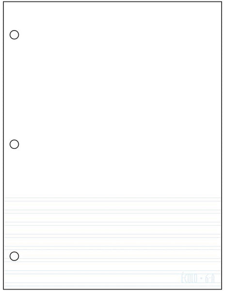 Standard project notepad Écolo # 6A