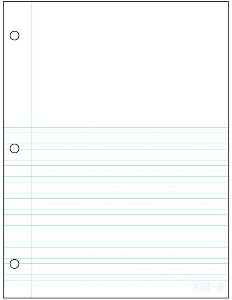 Standard project notepad Écolo # 6E